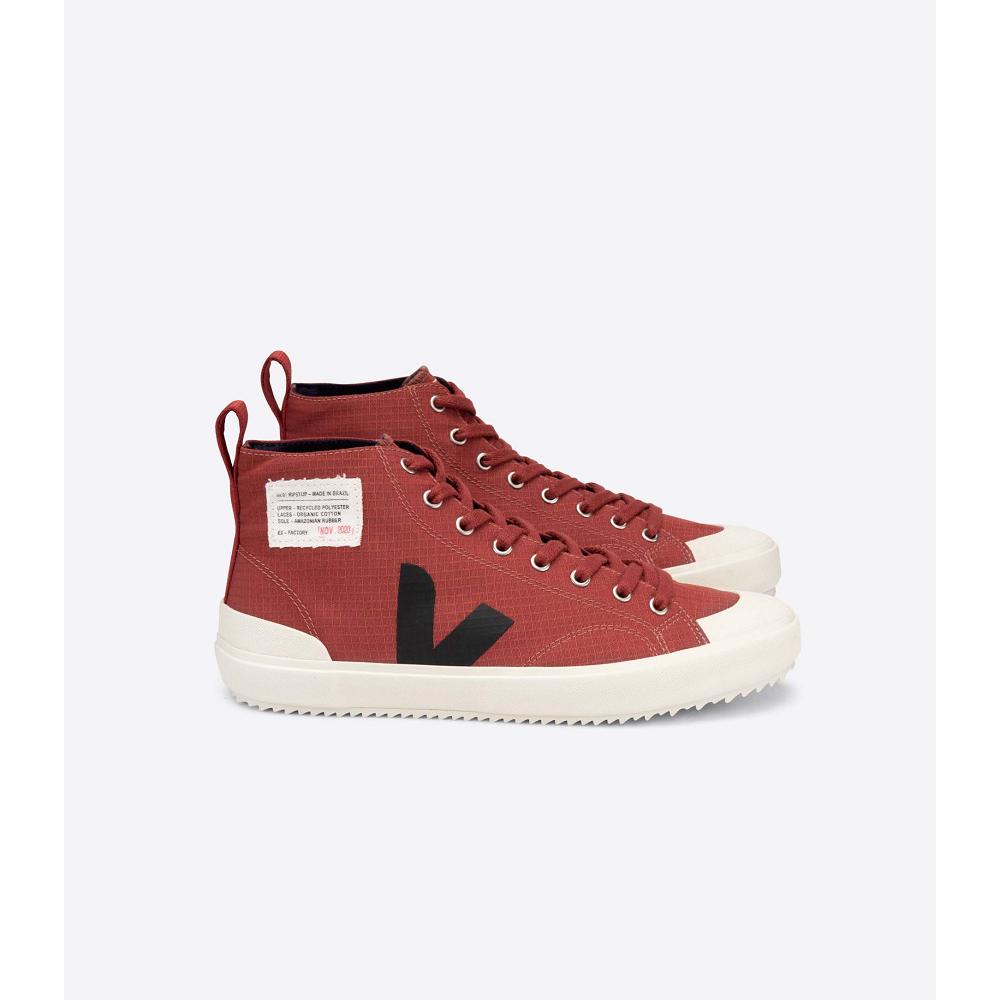 Burgundy Women\'s Veja NOVA HL RIPSTOP High Tops | AU 350QMA